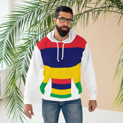 Mauritius AOP Unisex Pullover Hoodie