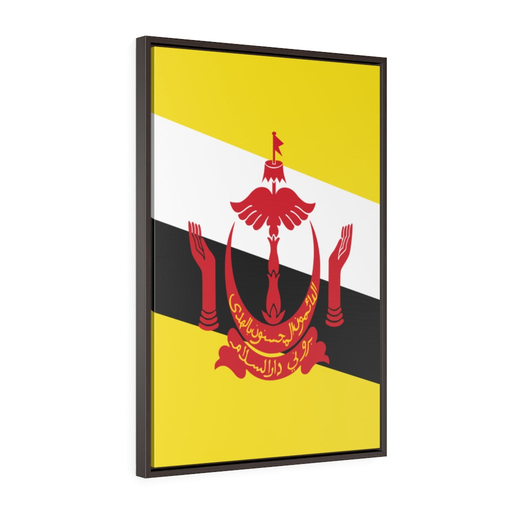 BRUNEI Vertical Framed Premium Gallery Wrap Canvas