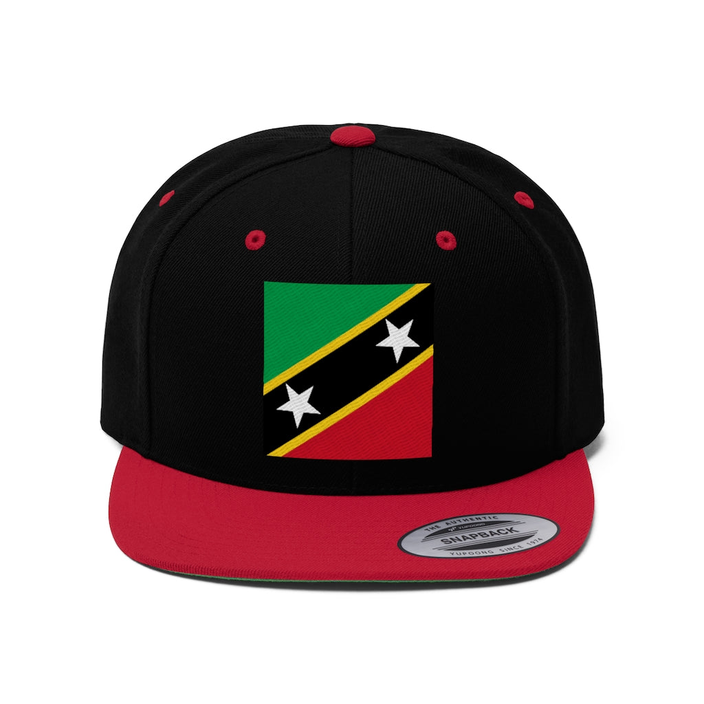 SAINT KITTS AND NEVIS Unisex Flat Bill Hat