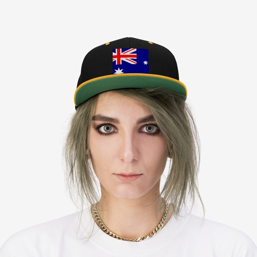 AUSTRALIA Unisex Flat Bill Hat