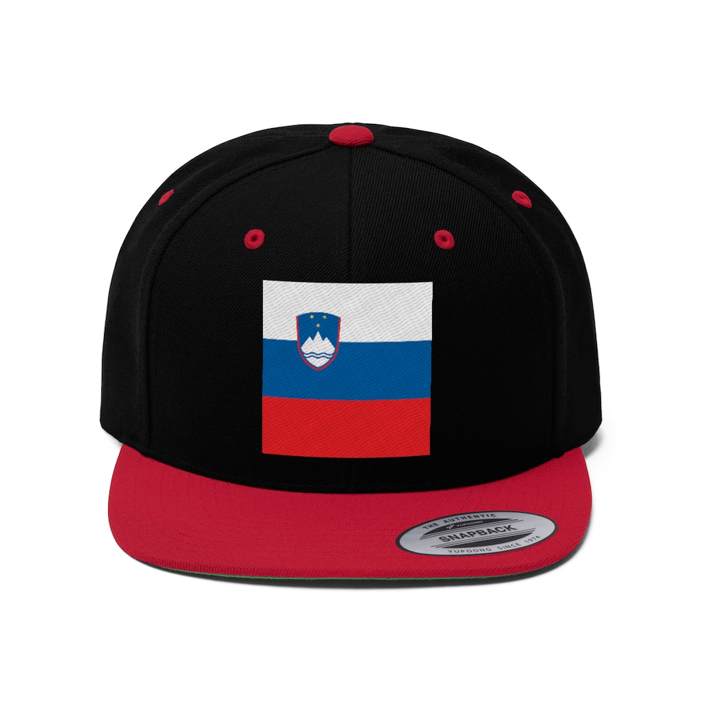 SLOVENIA Unisex Flat Bill Hat