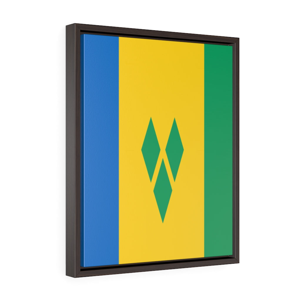 SAINT VINCENT AND THE GRENADINES Vertical Framed Premium Gallery Wrap Canvas