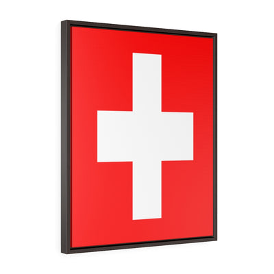 SWITZERLAND Vertical Framed Premium Gallery Wrap Canvas