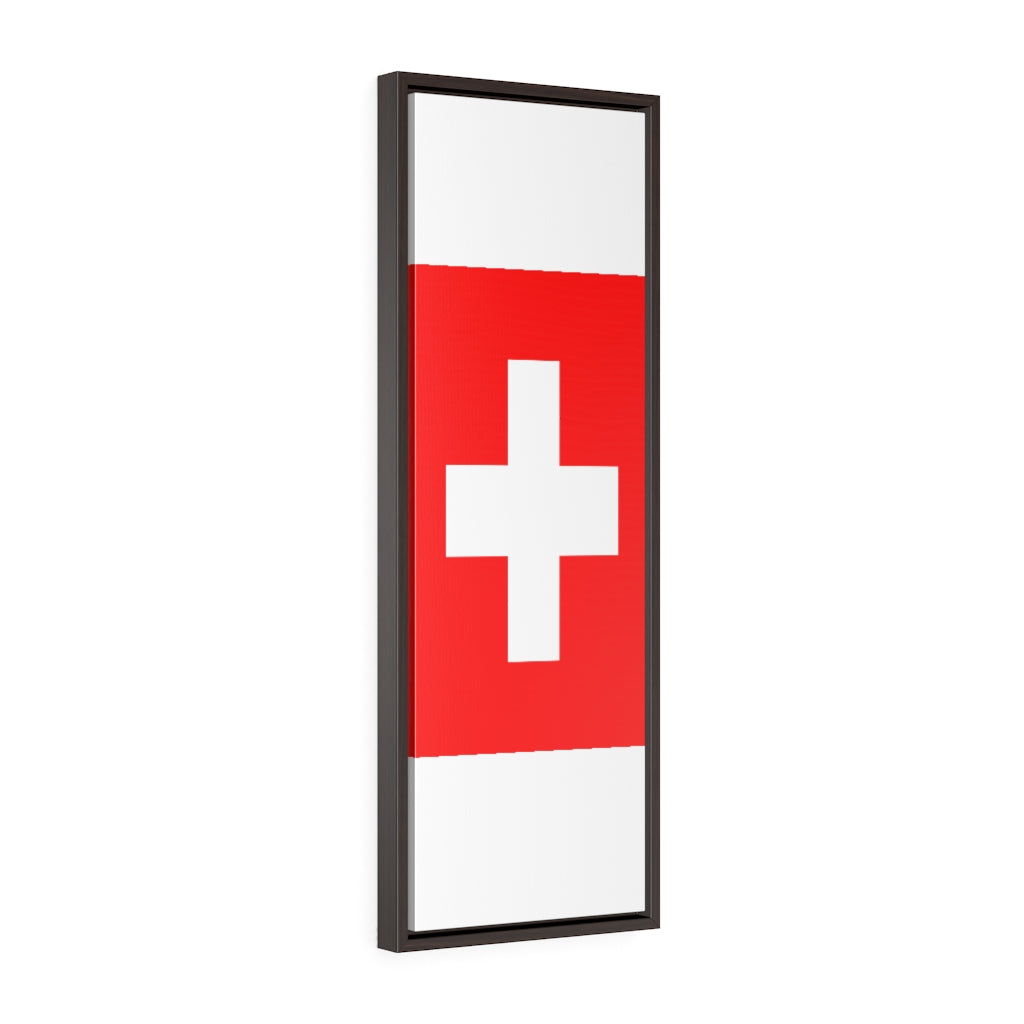 SWITZERLAND Vertical Framed Premium Gallery Wrap Canvas