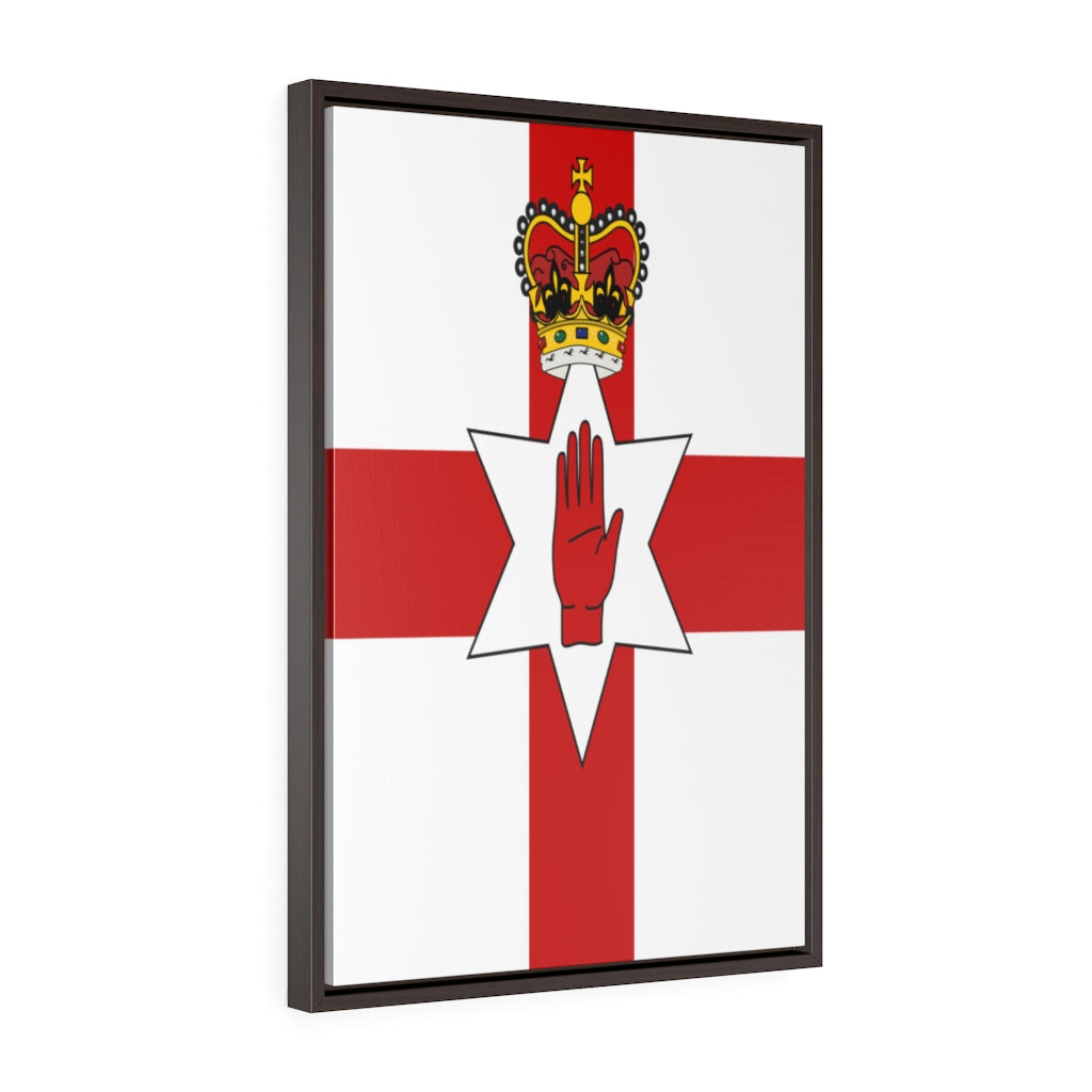 NORTHERN IRELAND Vertical Framed Premium Gallery Wrap Canvas