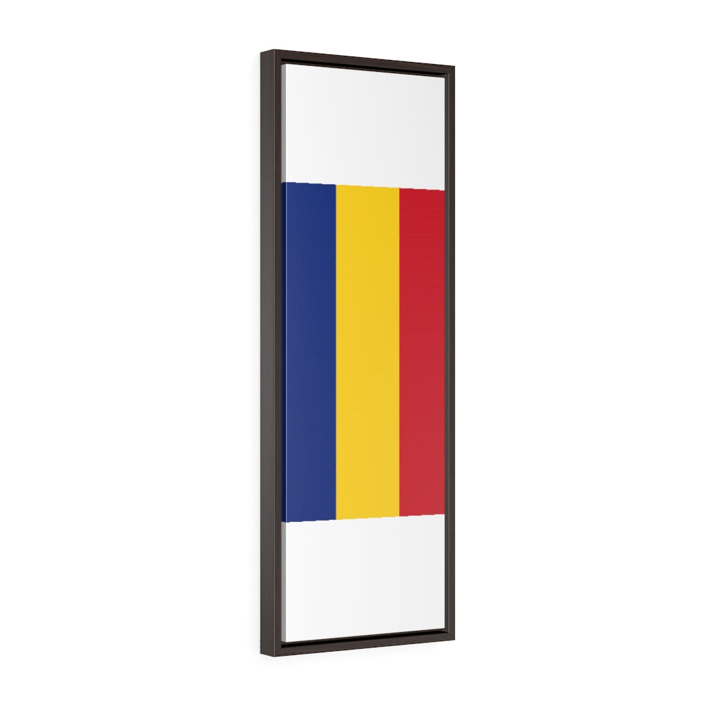 ROMANIA Vertical Framed Premium Gallery Wrap Canvas