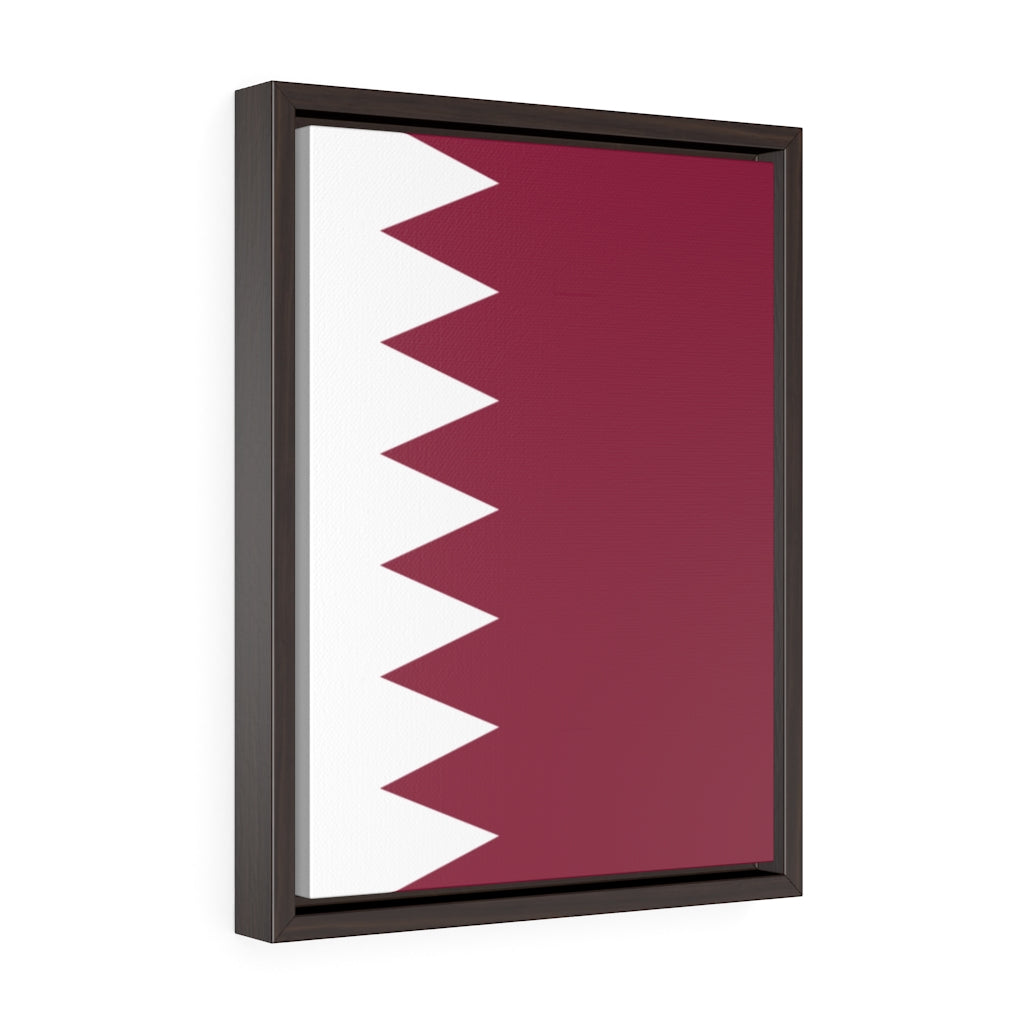 QATAR Vertical Framed Premium Gallery Wrap Canvas