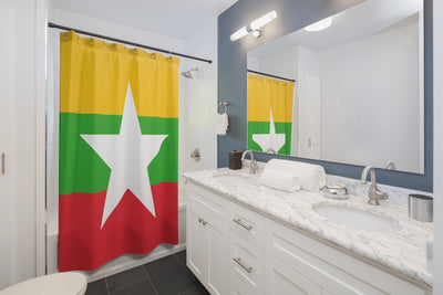 MYANMAR Shower Curtains