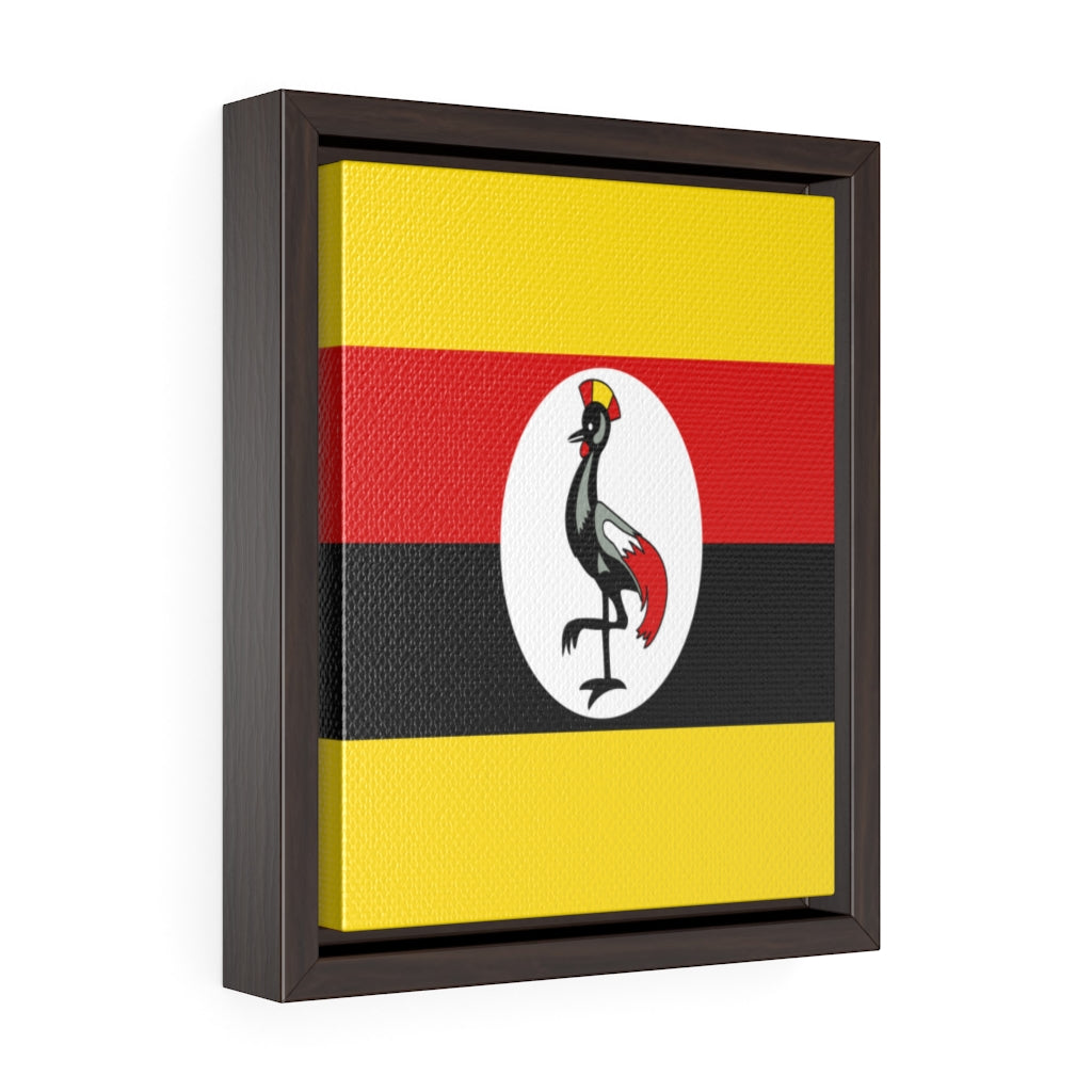 UGANDA Vertical Framed Premium Gallery Wrap Canvas