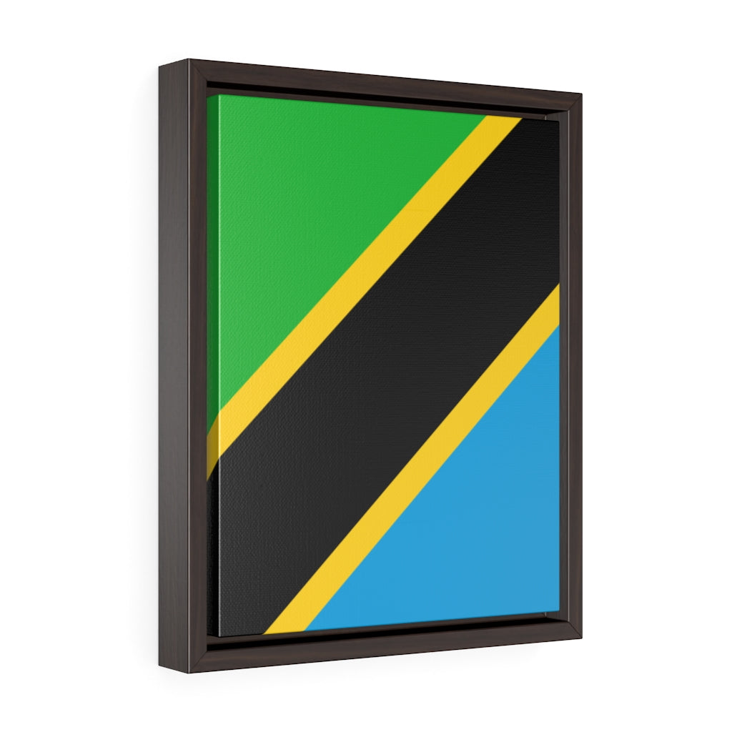 TANZANIA Vertical Framed Premium Gallery Wrap Canvas