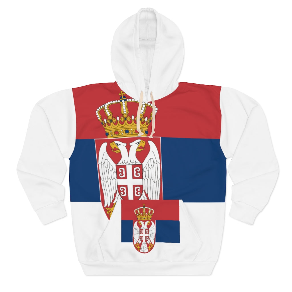 SERBIA AOP Unisex Pullover Hoodie