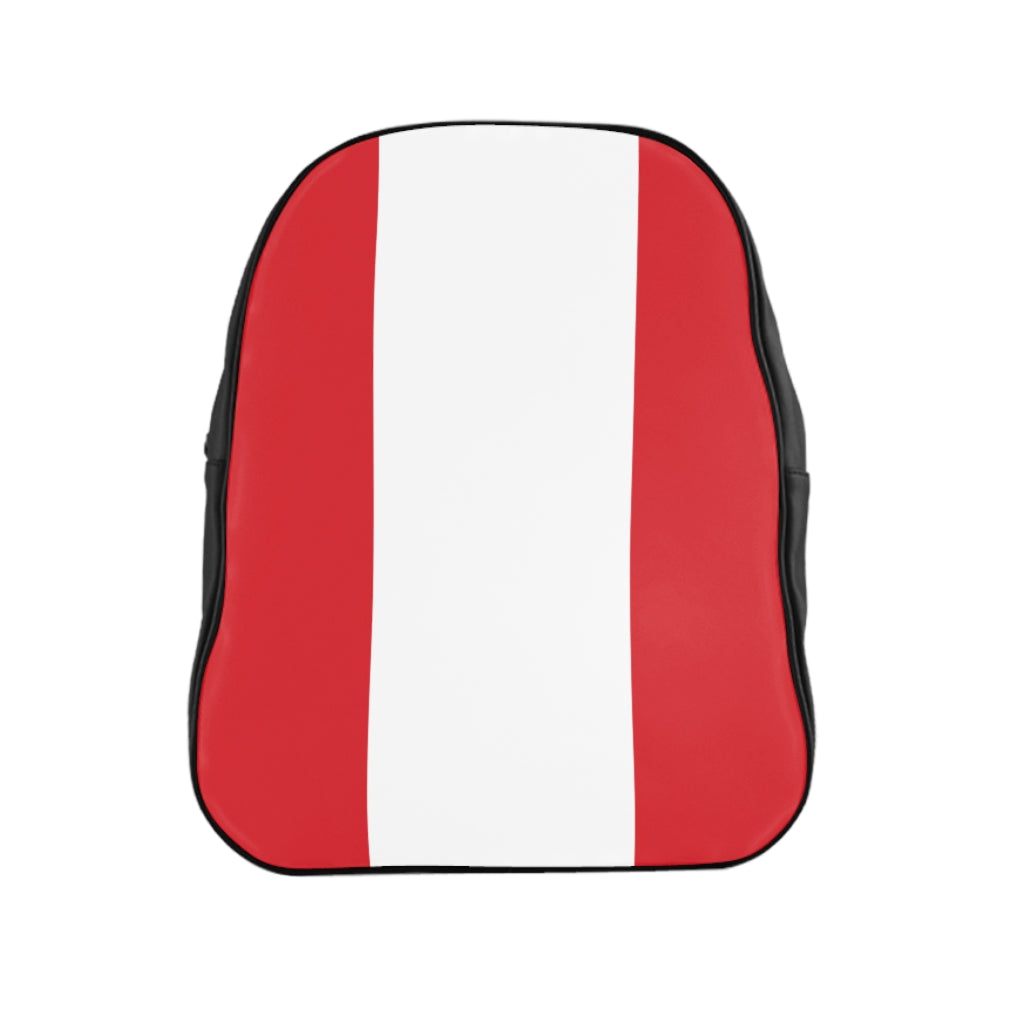 PERU FLAG School Backpack