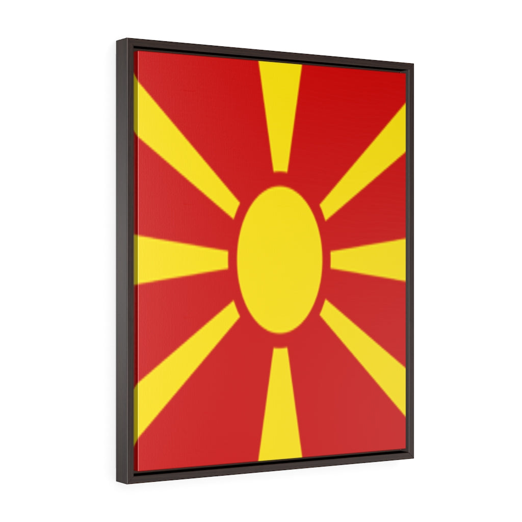 MACEDONIA Vertical Framed Premium Gallery Wrap Canvas