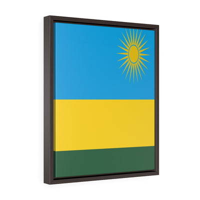 RWANDA Vertical Framed Premium Gallery Wrap Canvas