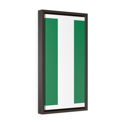 NIGERIA Vertical Framed Premium Gallery Wrap Canvas