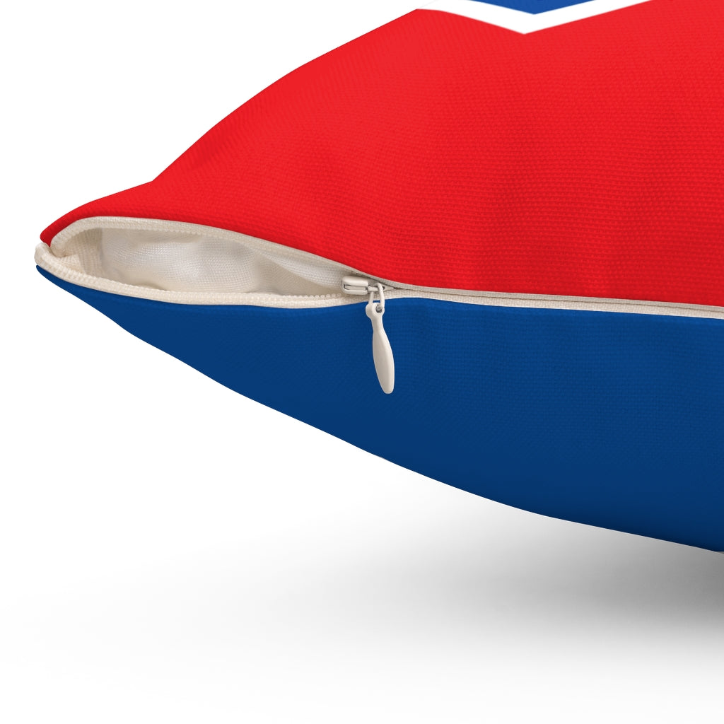 Slovakia flag Spun Polyester Square Pillow