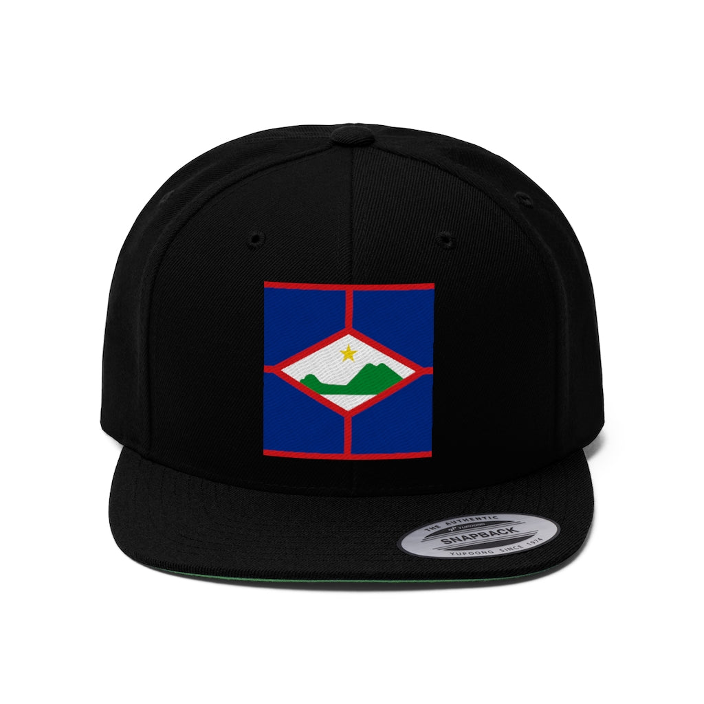 ST. EUSTATIUS Unisex Flat Bill Hat