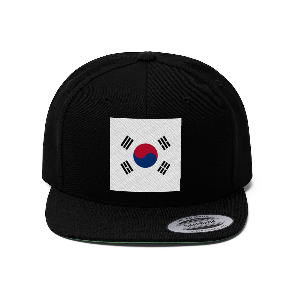 SOUTH KOREA Unisex Flat Bill Hat