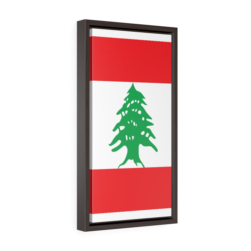 LEBANON Vertical Framed Premium Gallery Wrap Canvas