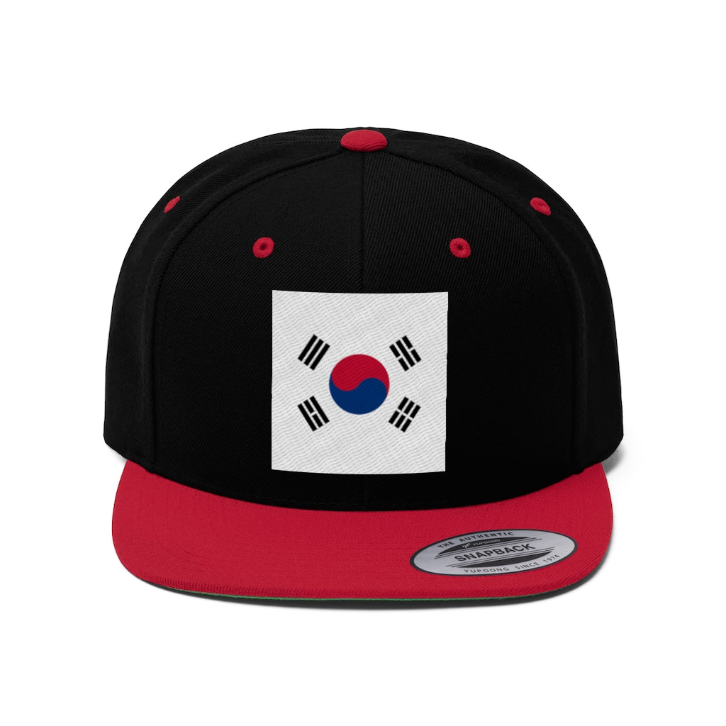 SOUTH KOREA Unisex Flat Bill Hat