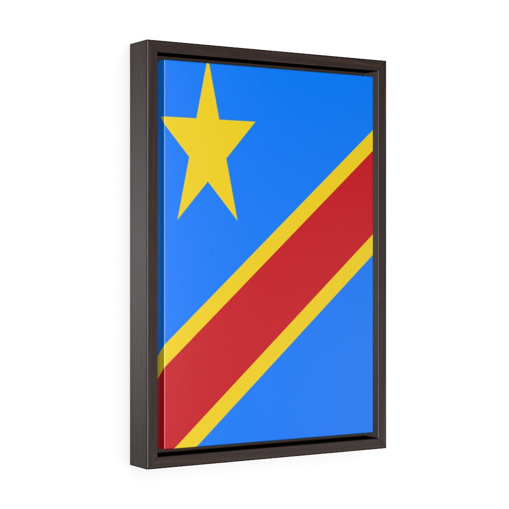 CONGO DEMOCRATIC Vertical Framed Premium Gallery Wrap Canvas