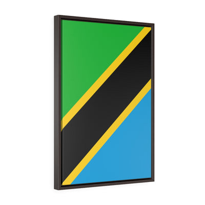 TANZANIA Vertical Framed Premium Gallery Wrap Canvas