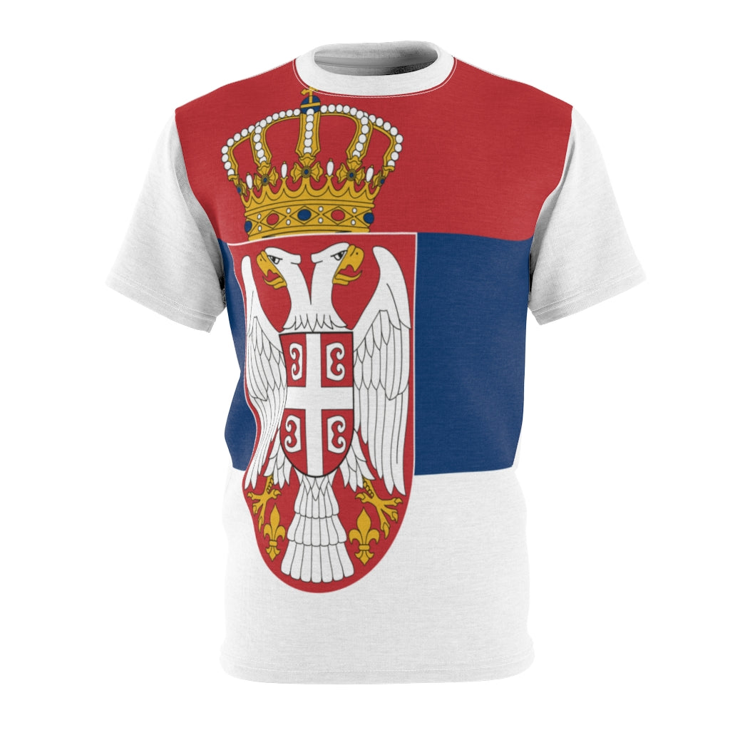 SERBIA Unisex AOP Cut & Sew Tee