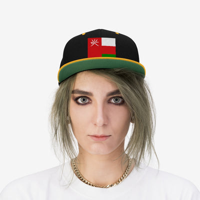 OMAN Unisex Flat Bill Hat