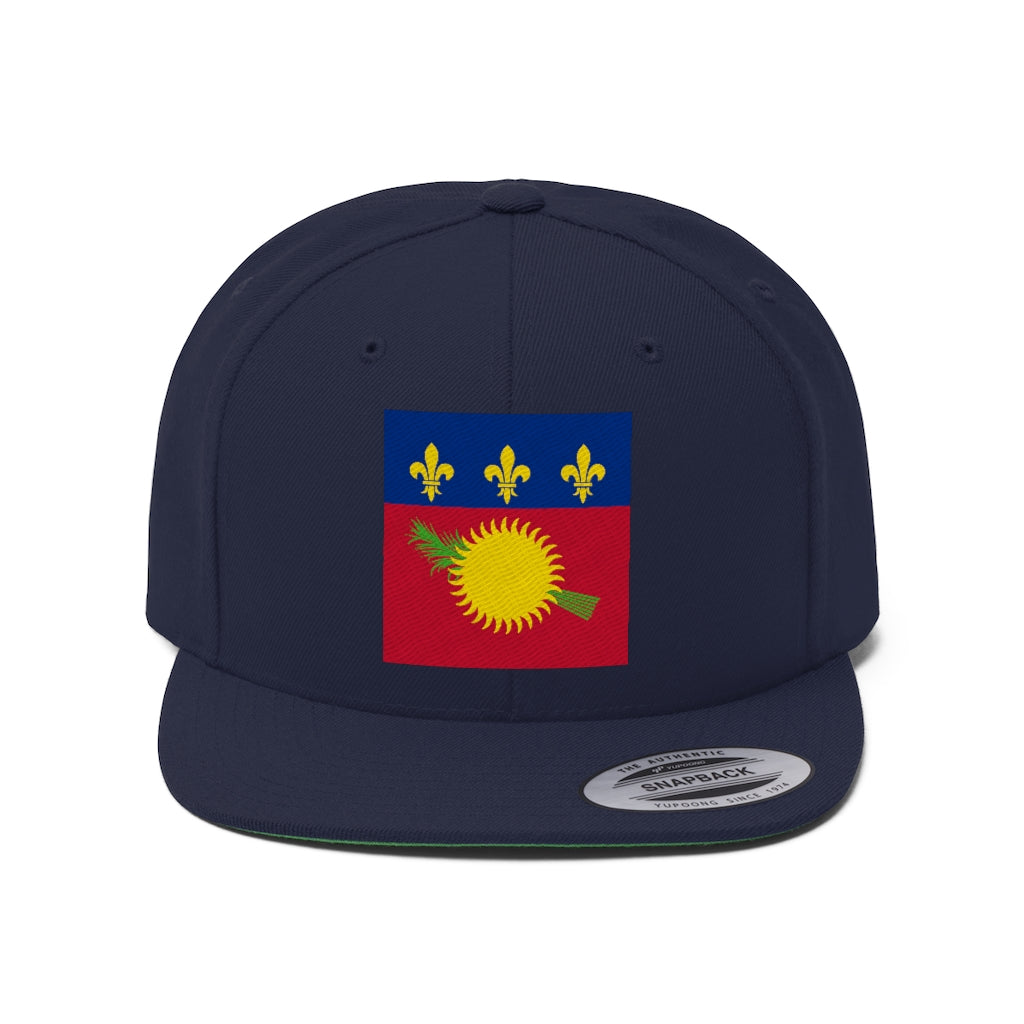 GUADELOUPE Unisex Flat Bill Hat