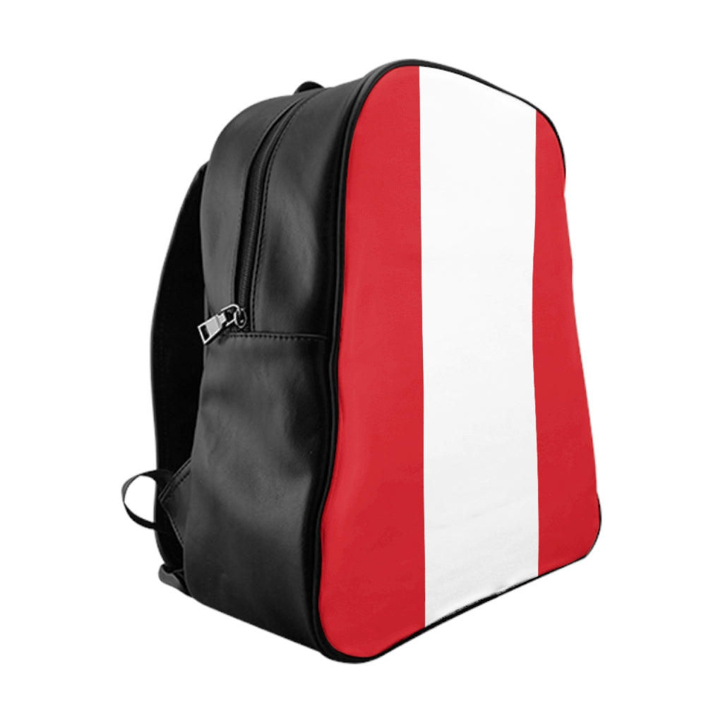 PERU FLAG School Backpack