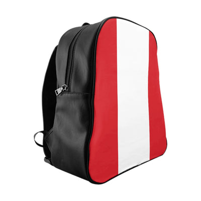 PERU FLAG School Backpack