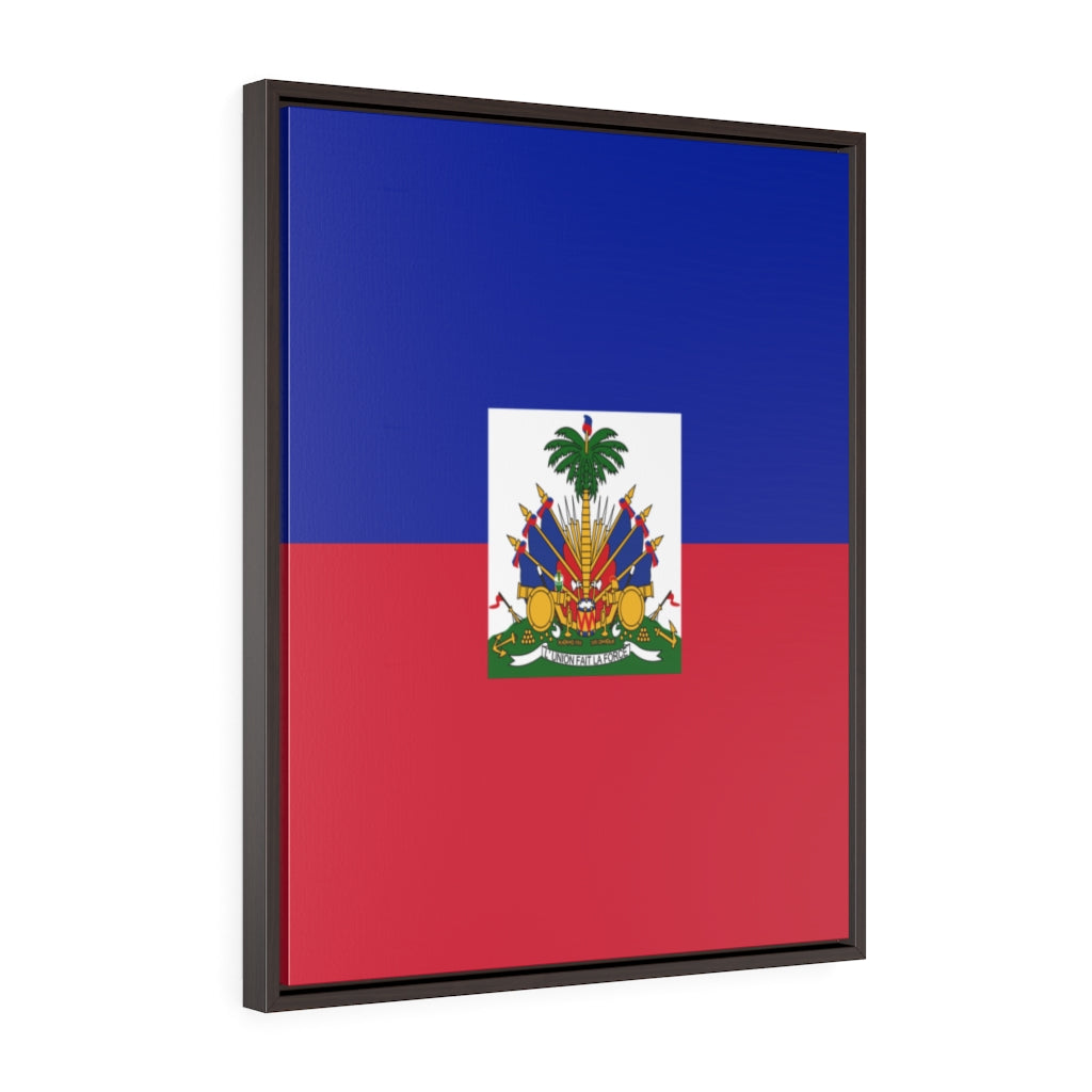 HAITI Vertical Framed Premium Gallery Wrap Canvas