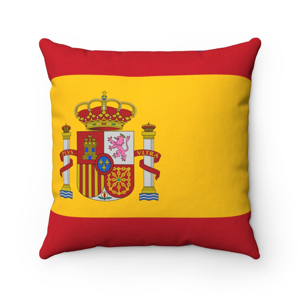 Spain flag Spun Polyester Square Pillow