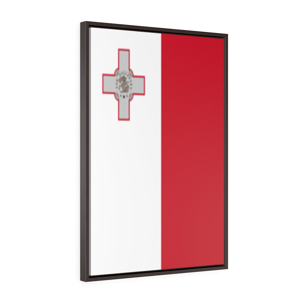 MALTA Vertical Framed Premium Gallery Wrap Canvas