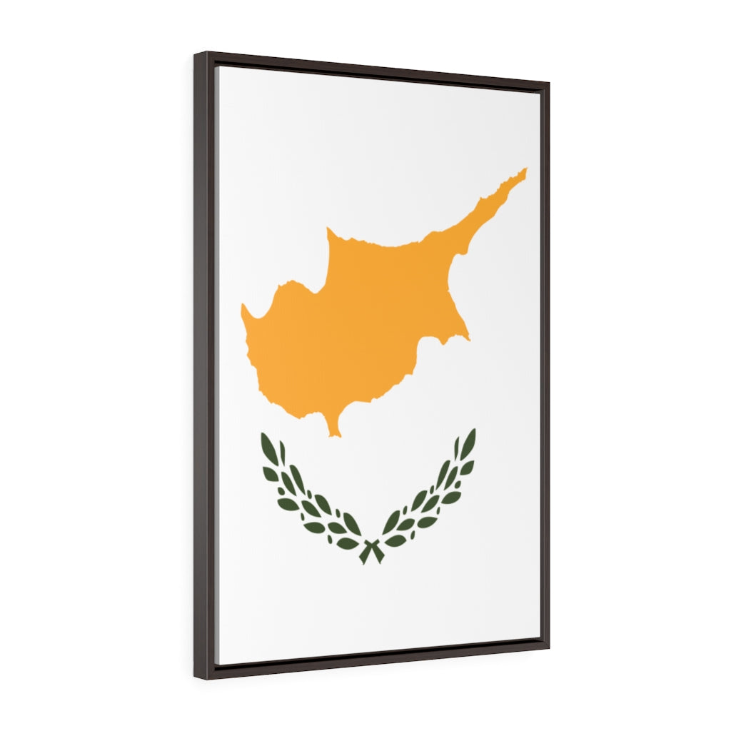 CYPRUS Vertical Framed Premium Gallery Wrap Canvas