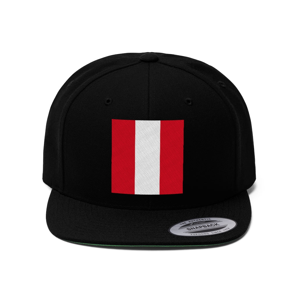 PERU Unisex Flat Bill Hat