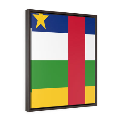 CENTRAL AFRICAN REPUBLIC Vertical Framed Premium Gallery Wrap Canvas