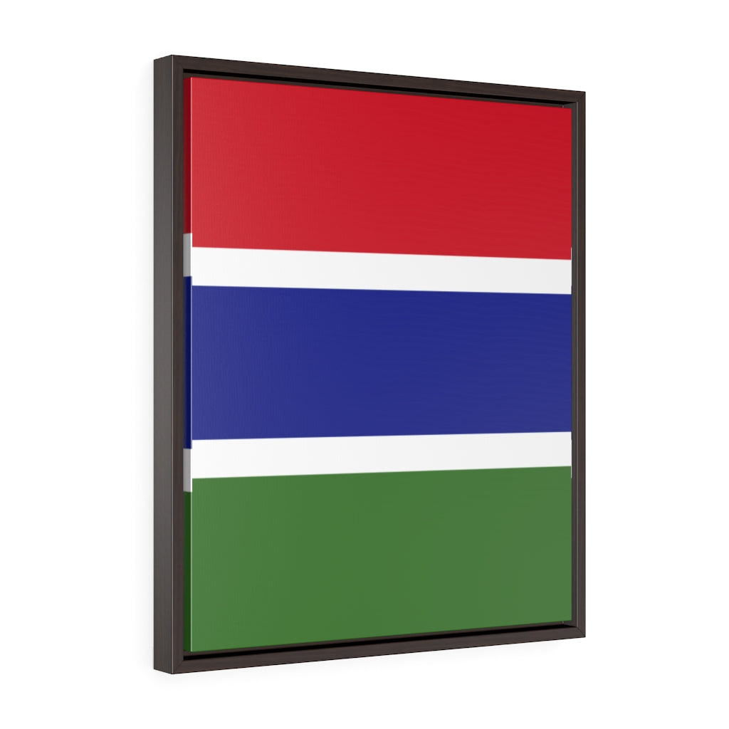 GAMBIA Vertical Framed Premium Gallery Wrap Canvas