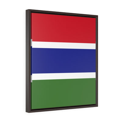 GAMBIA Vertical Framed Premium Gallery Wrap Canvas