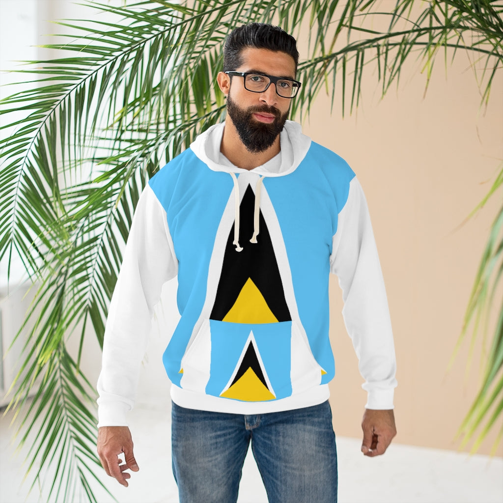 SAINT LUCIA AOP Unisex Pullover Hoodie