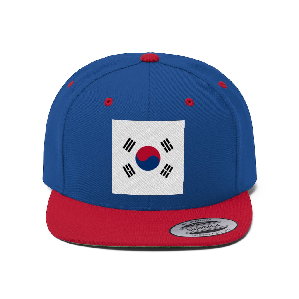 SOUTH KOREA Unisex Flat Bill Hat