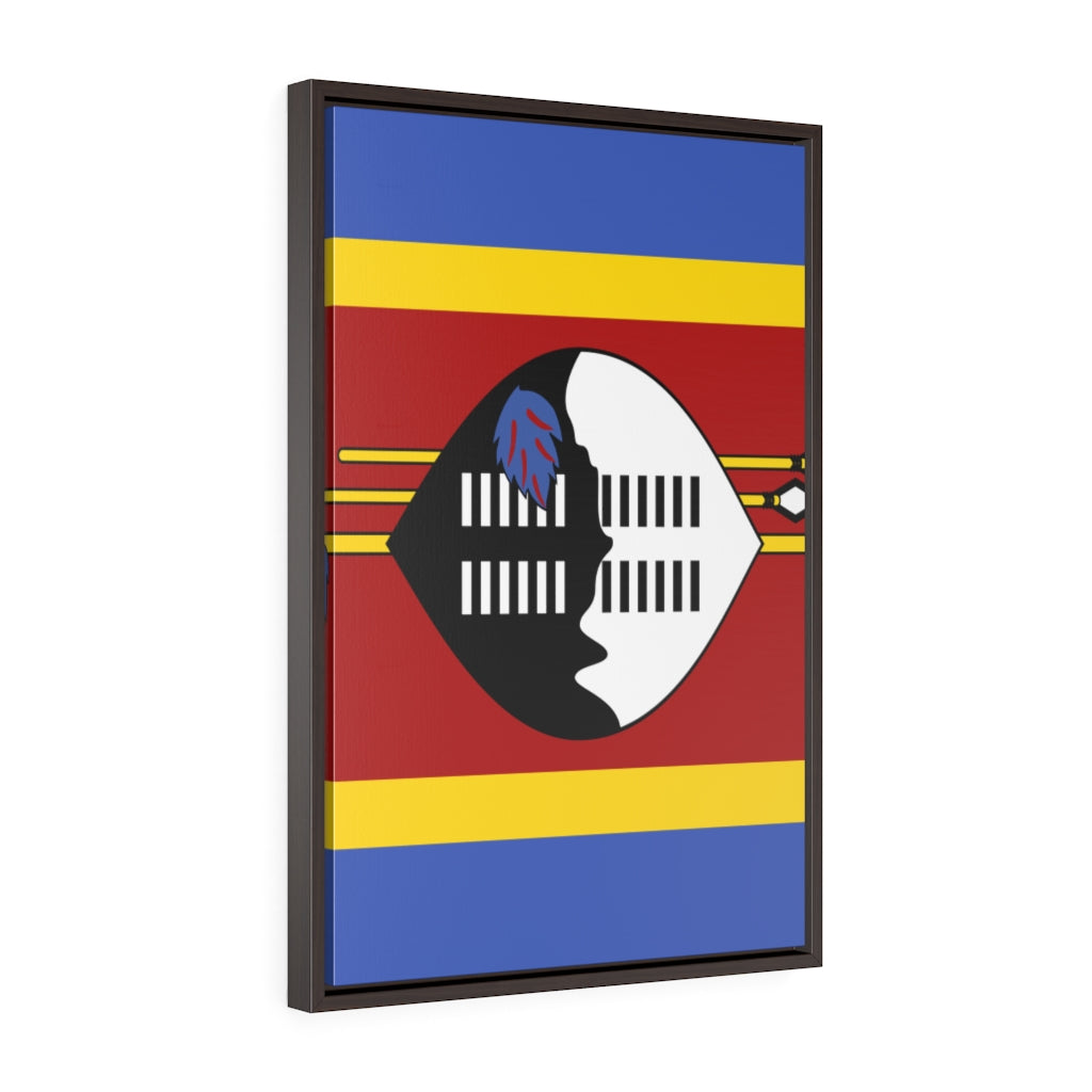 SWAZILAND Vertical Framed Premium Gallery Wrap Canvas