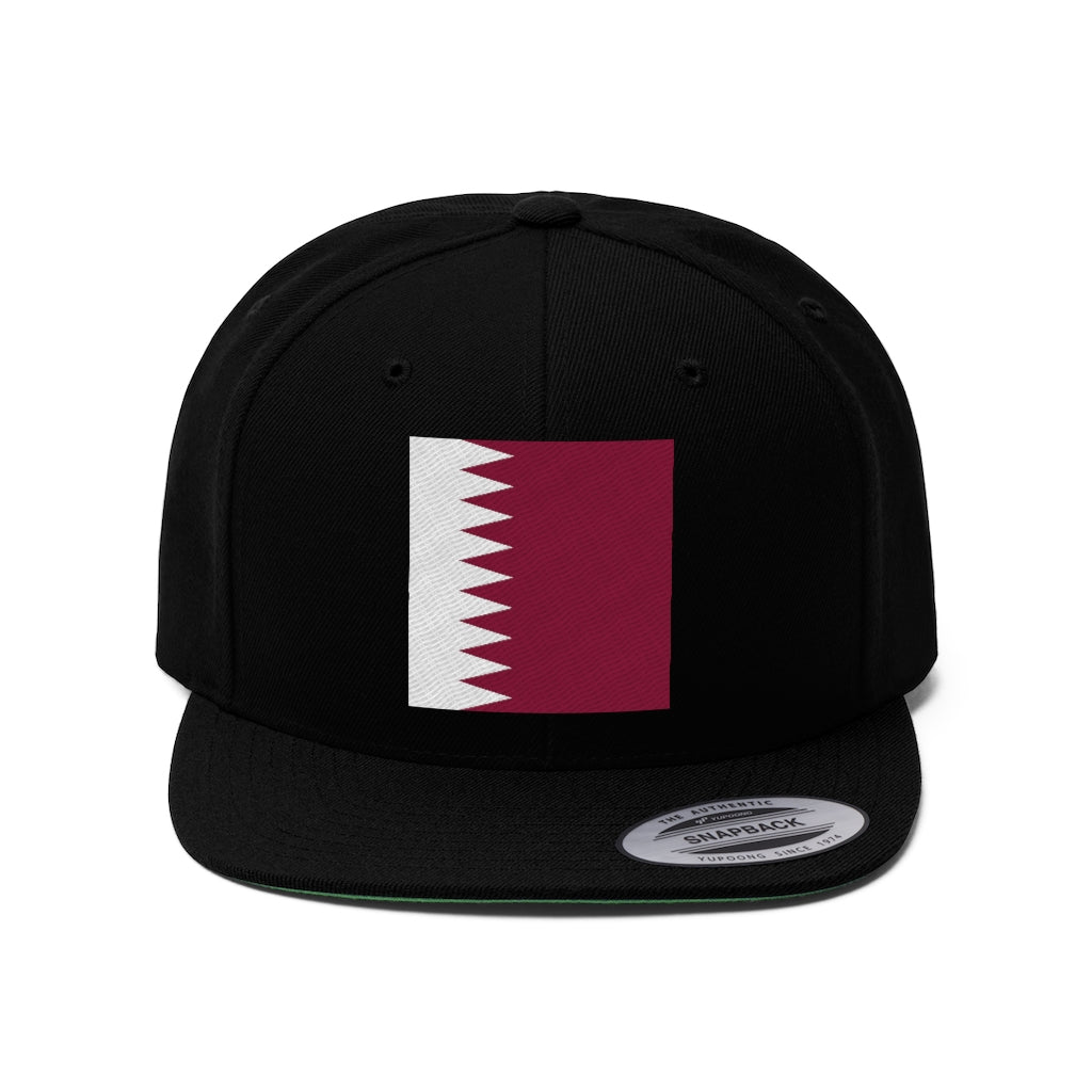 QATAR Unisex Flat Bill Hat