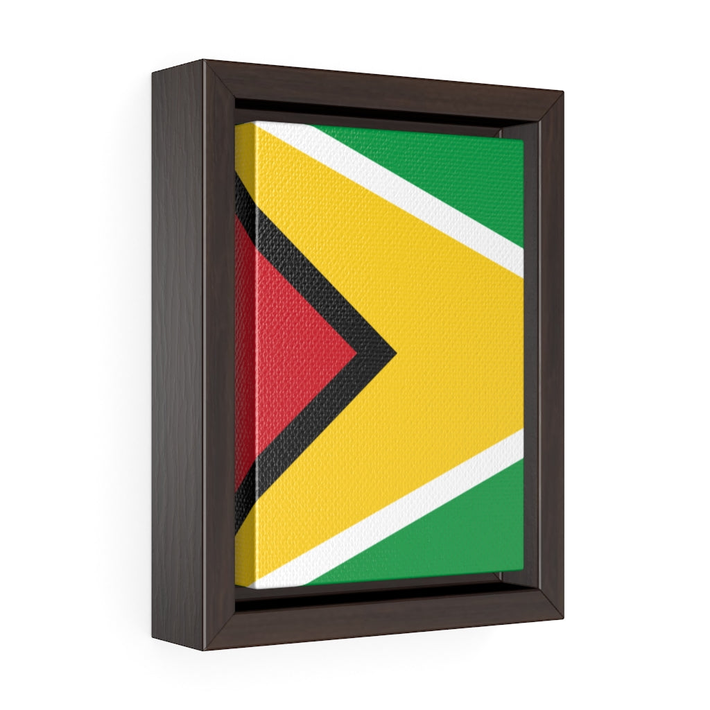 GUYANA Vertical Framed Premium Gallery Wrap Canvas