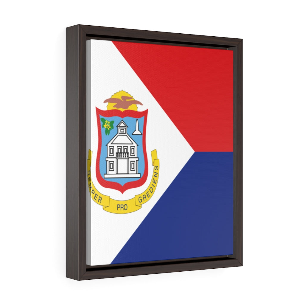 ST MAARTEN Vertical Framed Premium Gallery Wrap Canvas