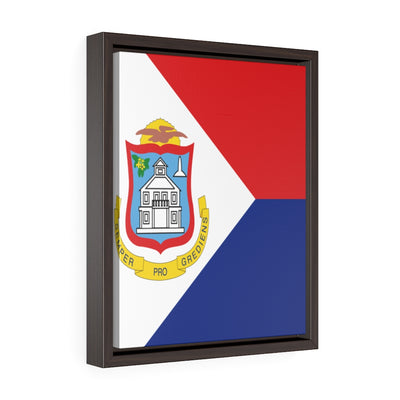 ST MAARTEN Vertical Framed Premium Gallery Wrap Canvas