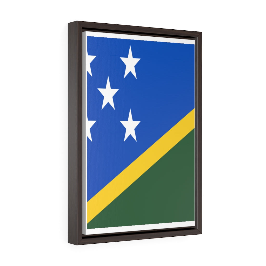 SOLOMON ISLANDS Vertical Framed Premium Gallery Wrap Canvas