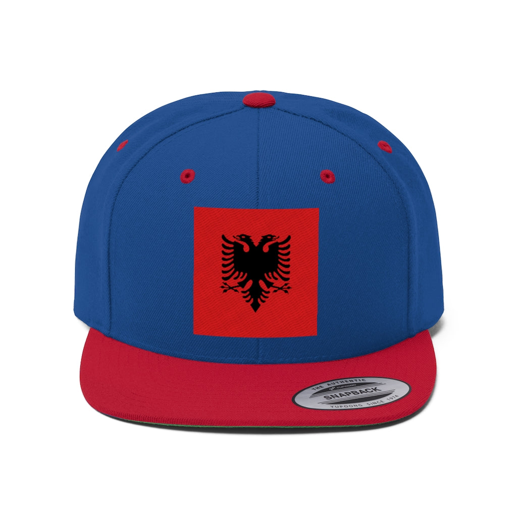 ALBANIA Unisex Flat Bill Hat