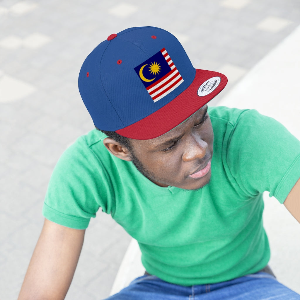 MALAYSIA Unisex Flat Bill Hat