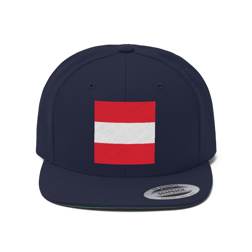 AUSTRIA Unisex Flat Bill Hat